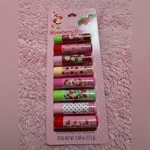 Strawberry Shortcake Lip Balm Set - Red, Pink, Green